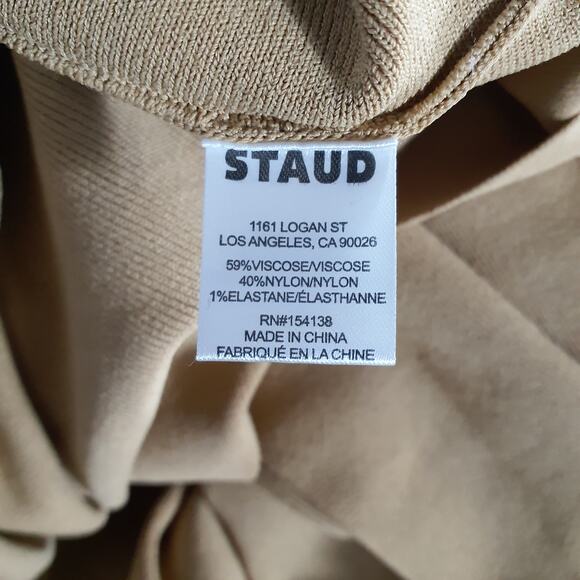 Staud Knitted Tan Artistry Maxi Size M Dress NWT - Picture 5 of 5